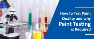 paint quality testing methods